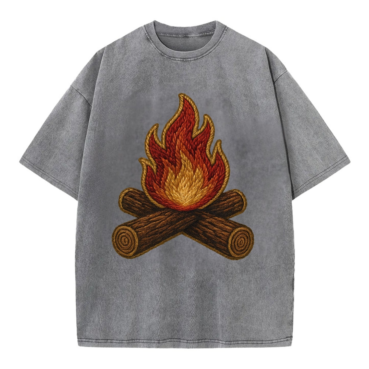 Campfire - Vintage T-shirt - Grey