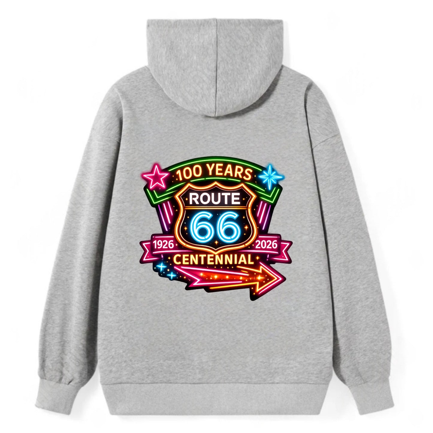 CENTENNIAL BADGE | 100 Years celebration emblem | 1926-2026 dates | - Classic Pullover Hoodie - Grey