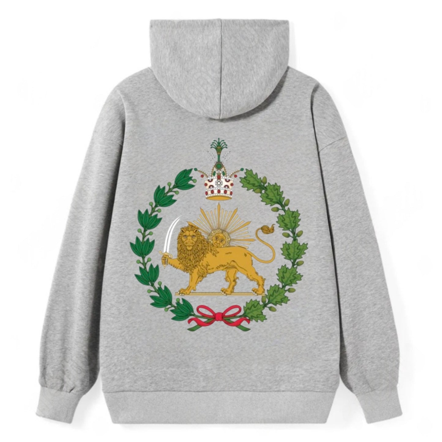 Iran Lion - Classic Pullover Hoodie - Grey