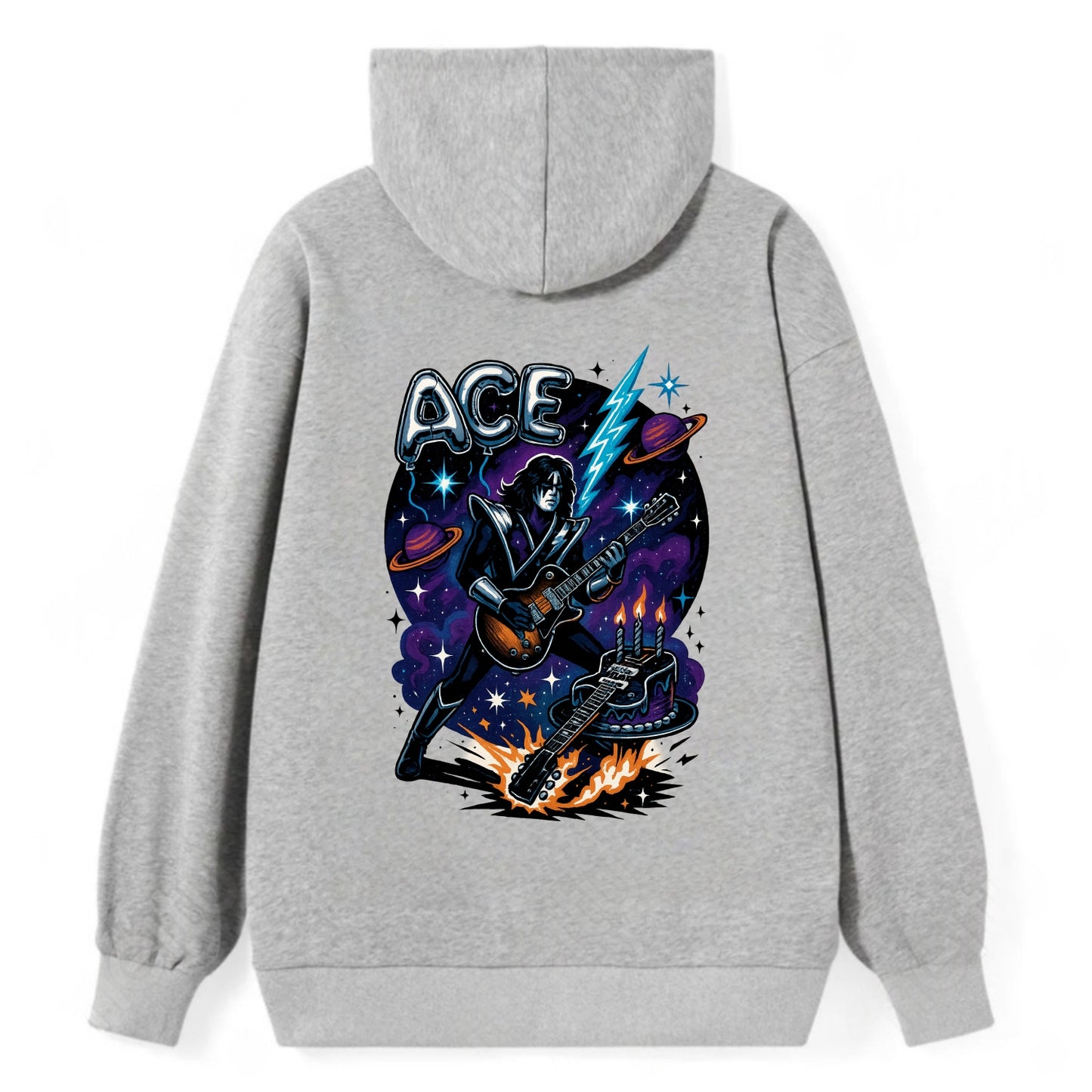 Ace Birthday Celebration - Classic Pullover Hoodie - Grey