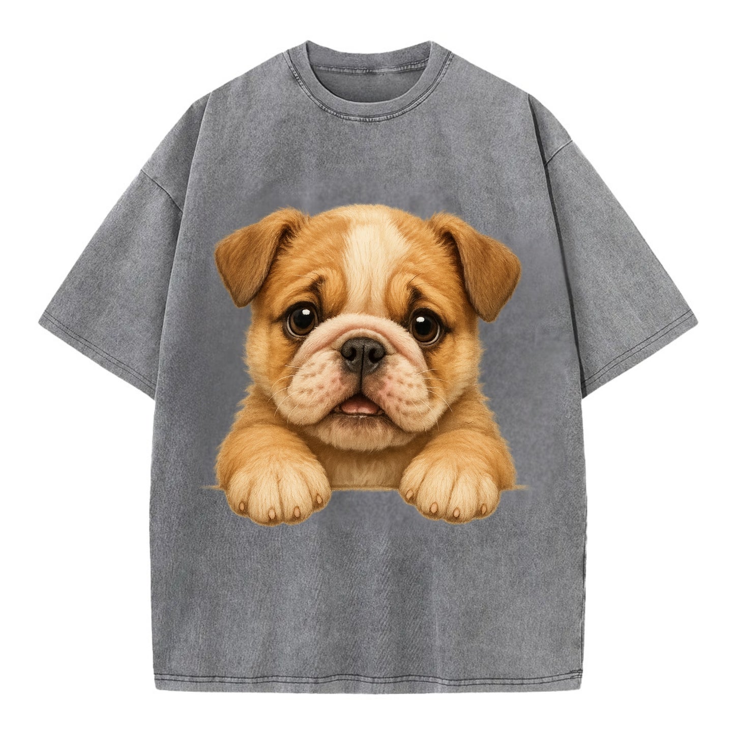 Bulldog - Vintage T-shirt - Grey