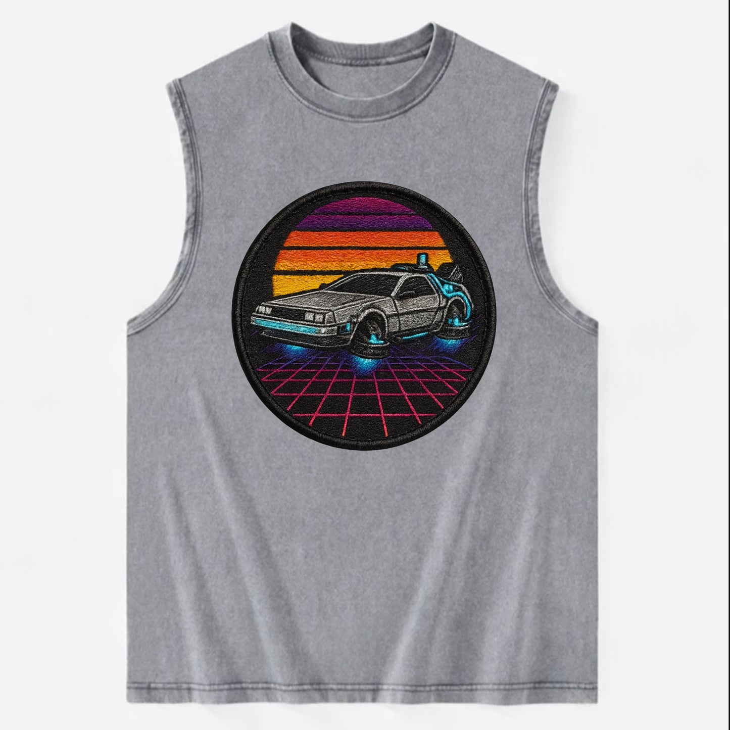 Retro Future - Vintage Washed Tank - Grey