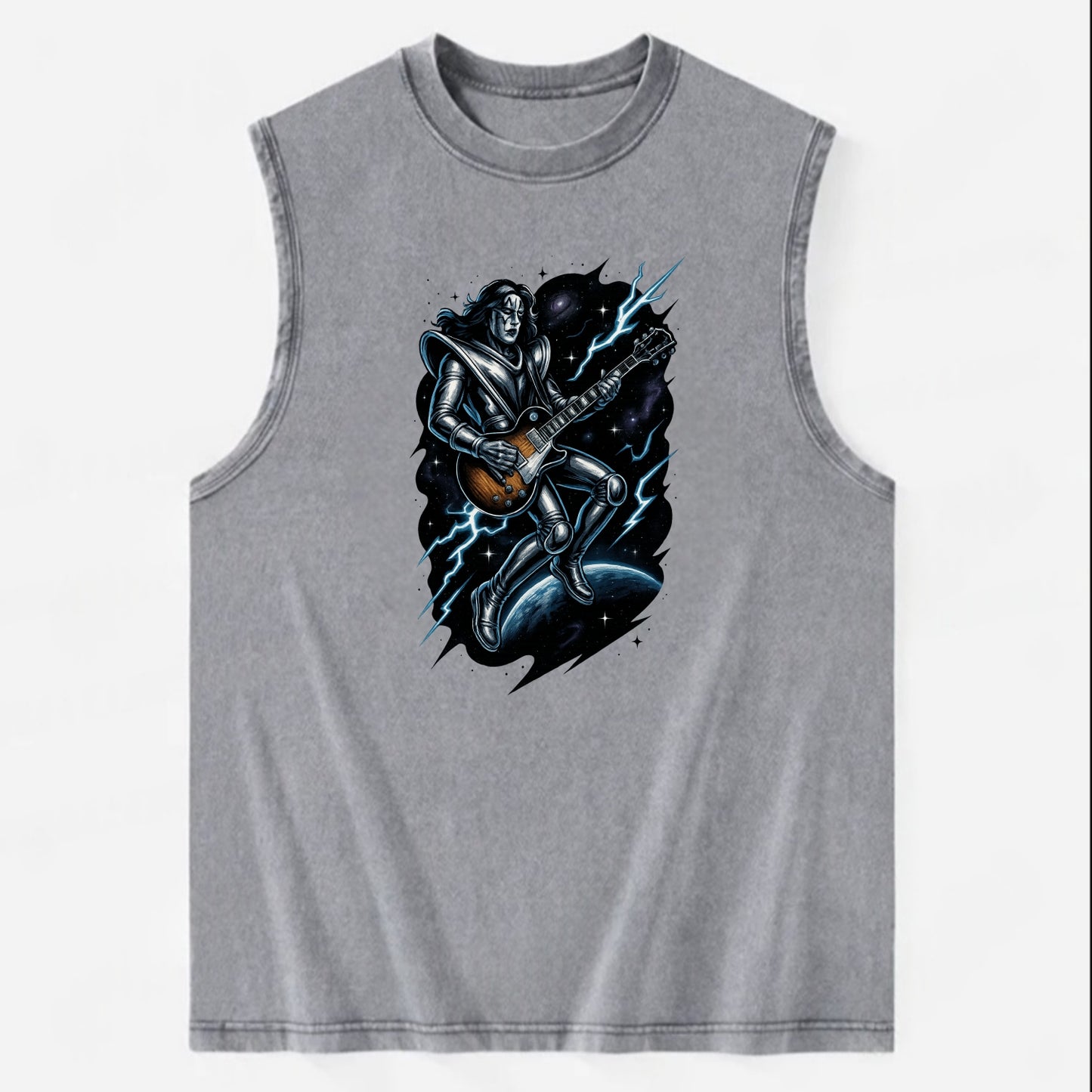 Ace in Zero Gravity - Vintage Washed Tank - Grey