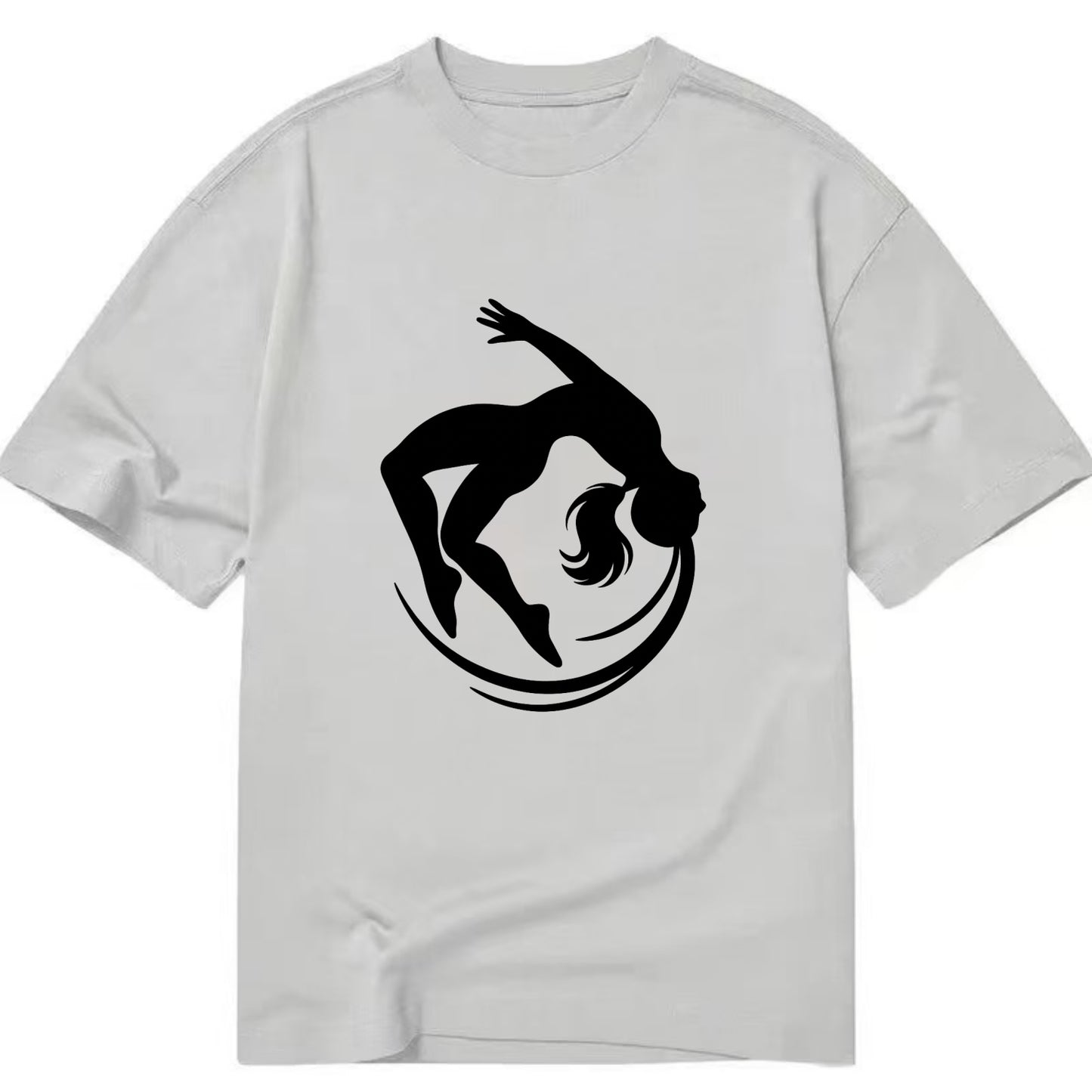 Gymnast mid-backflip rotation - Classic T-shirt - Grey