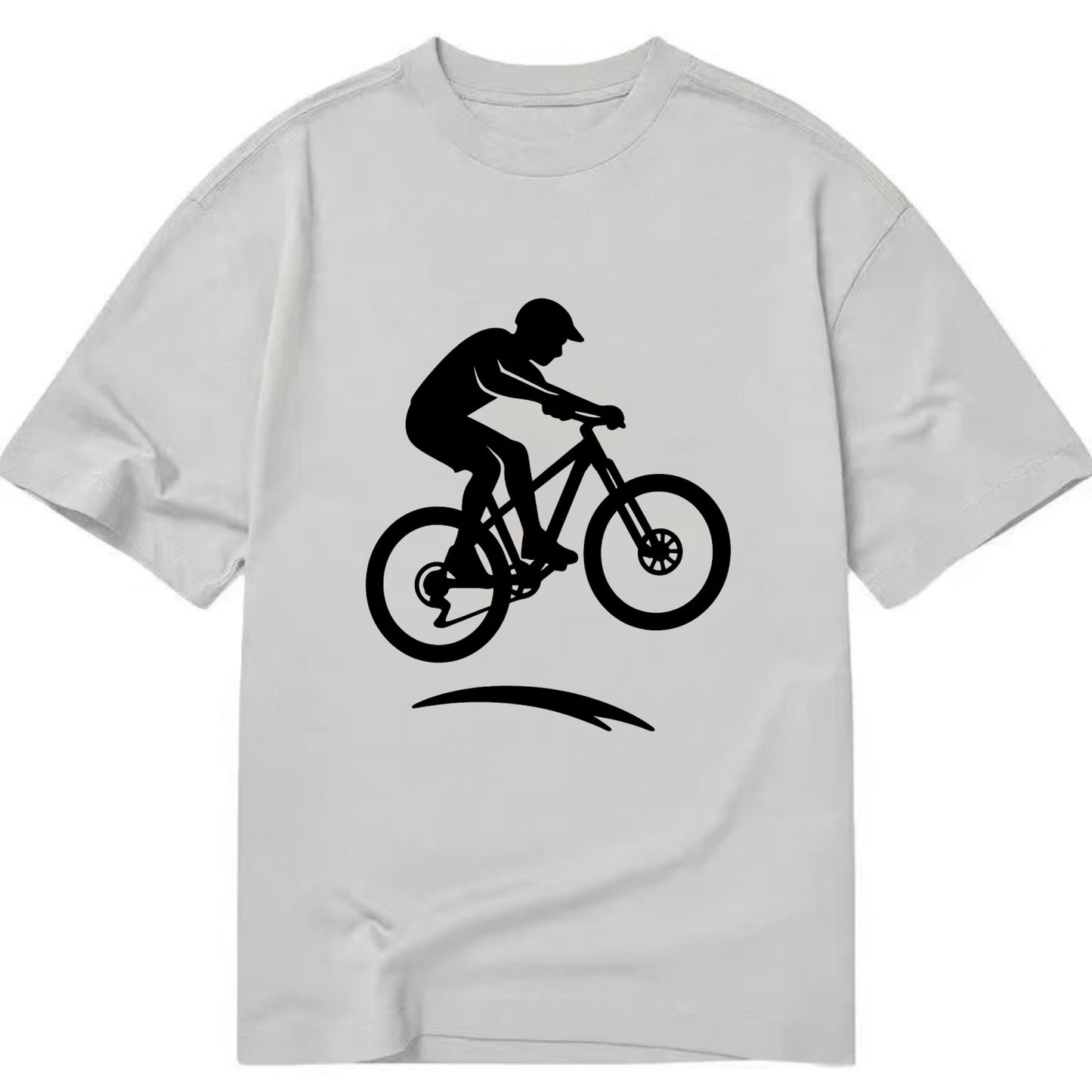 Mountain biker catching air - Classic T-shirt - Grey
