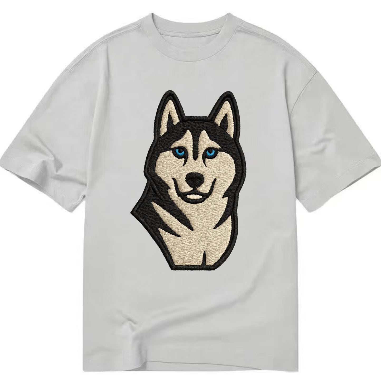 Husky - Blue eyes close-up portrait - Cl Classic T-shirt - Grey