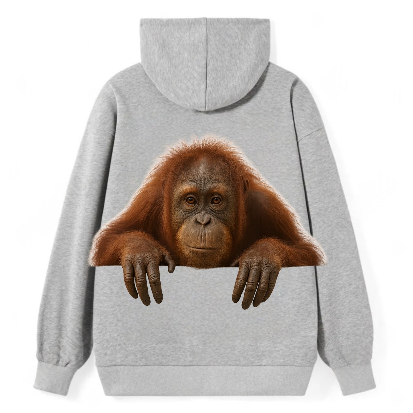 Orangutan - Classic Pullover Hoodie - Grey