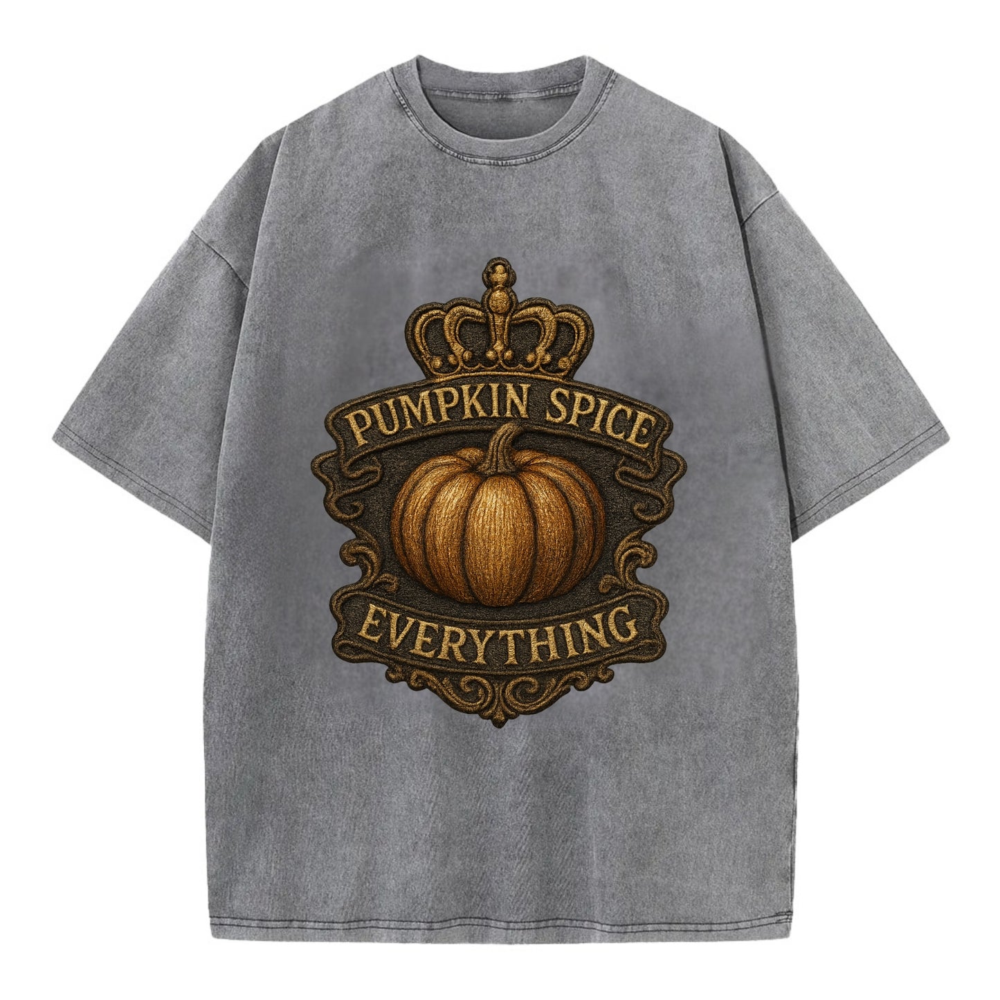 Pumpkin Spice Everything - Vintage T-shirt - Grey
