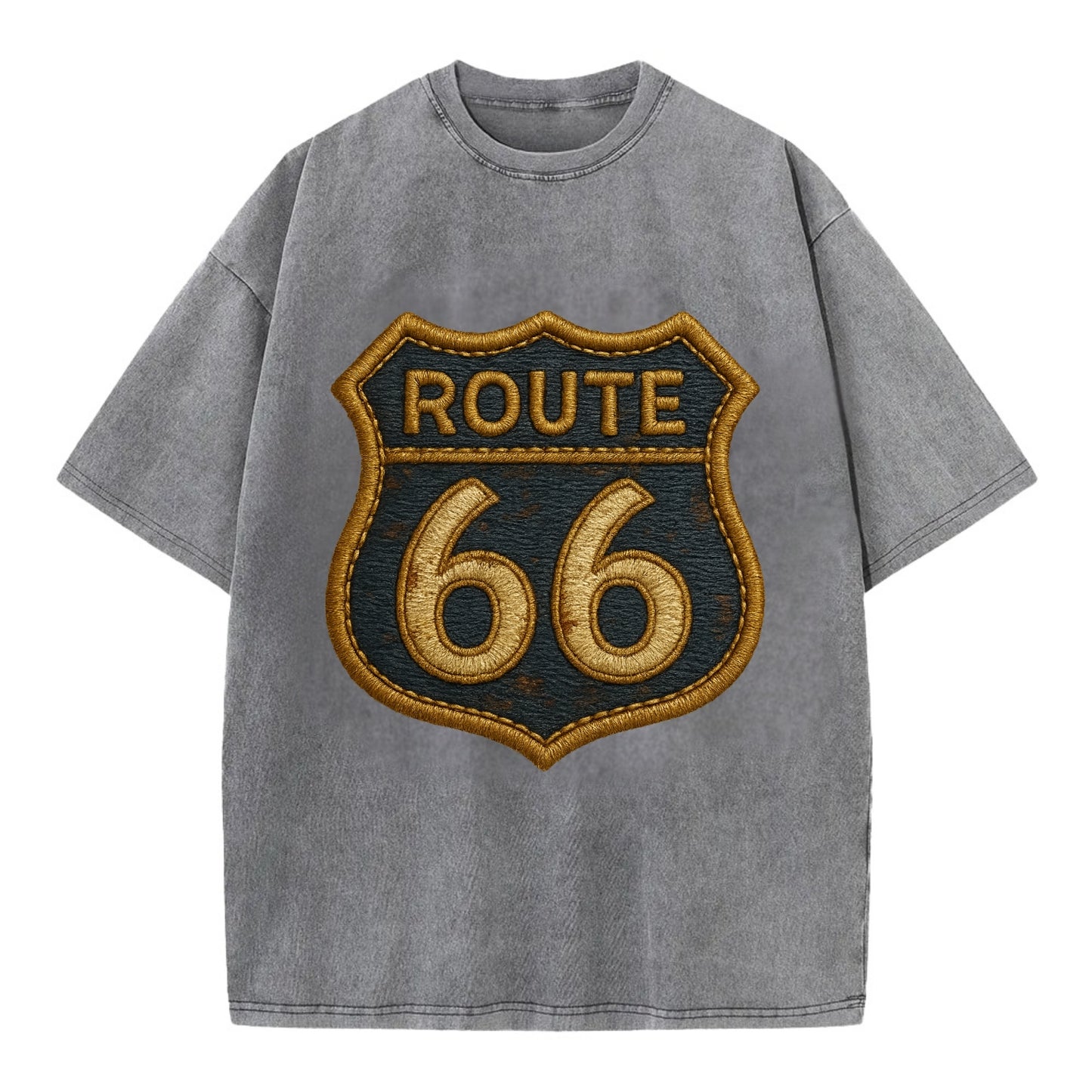 Route 66 - Vintage T-shirt - Grey