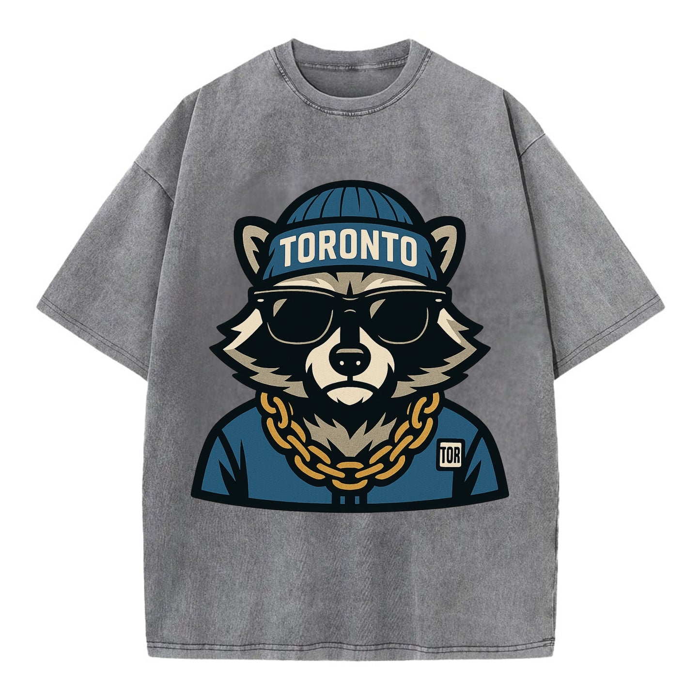 Toronto Raccoon - Vintage T-shirt - Grey