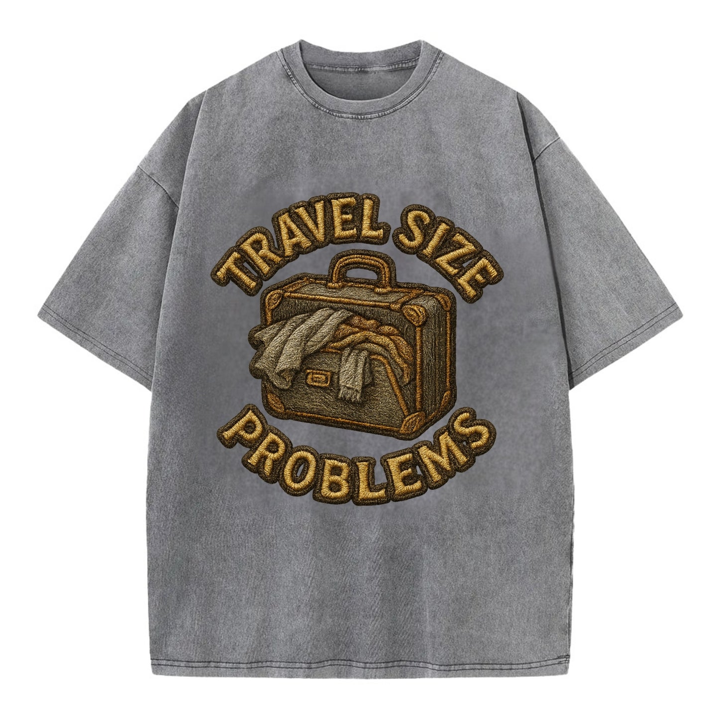 Travel Size Problems - Vintage T-shirt - Grey