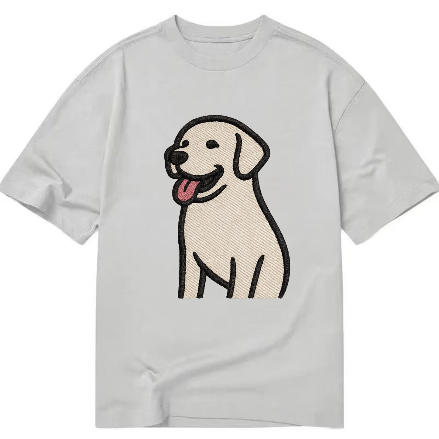 Labrador - Happy panting expression - Cl Classic T-shirt - Grey