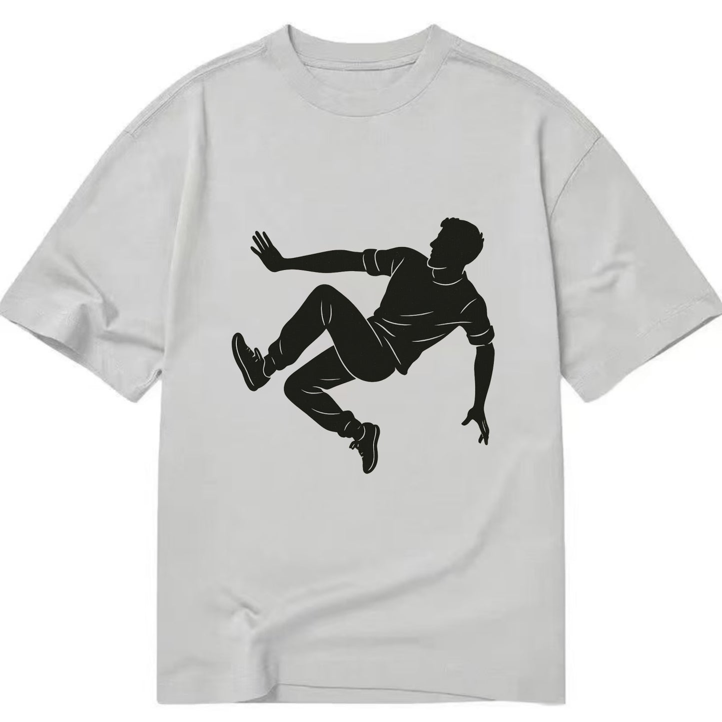 Parkour athlete wall run - Classic T-shirt - Grey