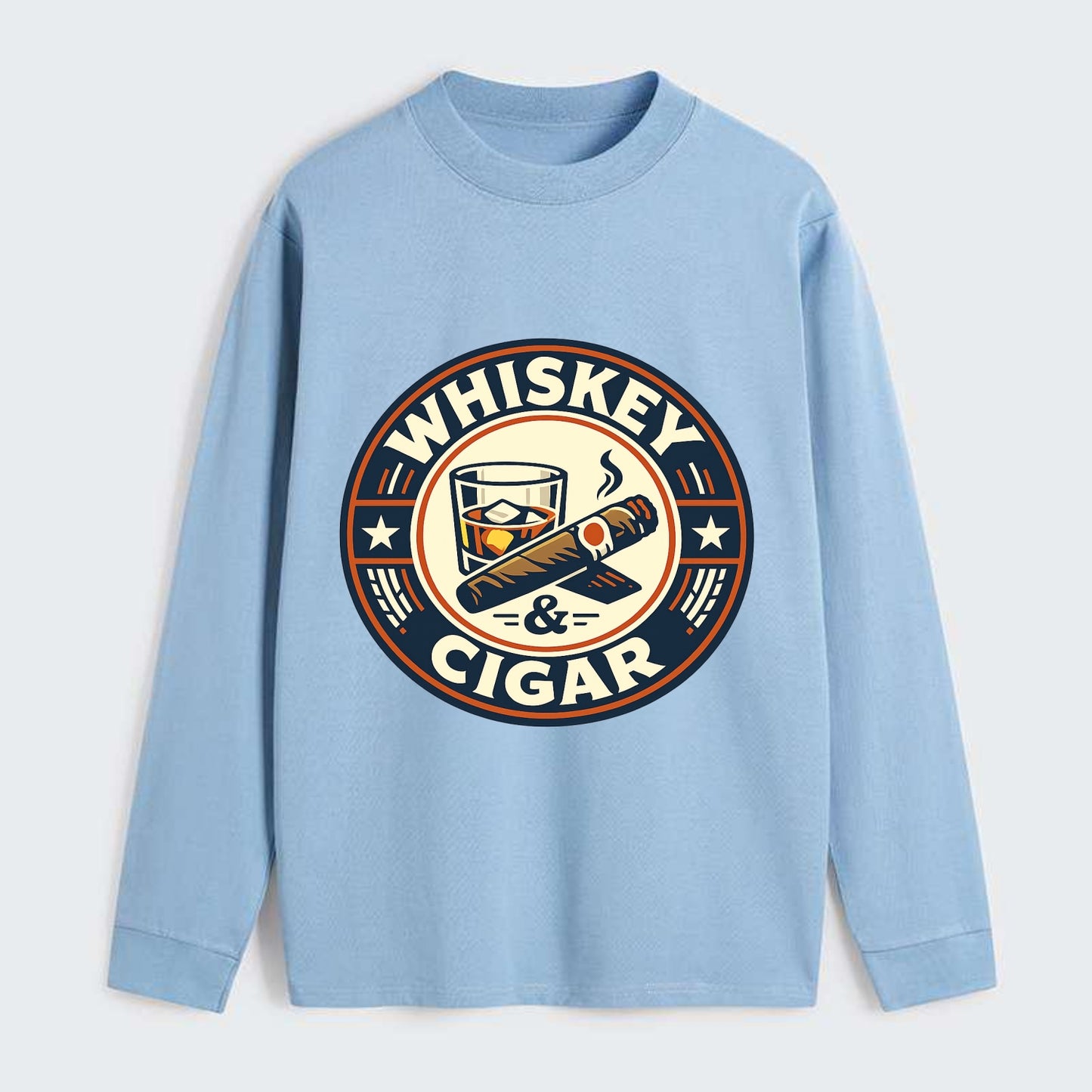 Sophisticated Spirits Emblem - Classic Long Sleeve Shirt - Light Blue
