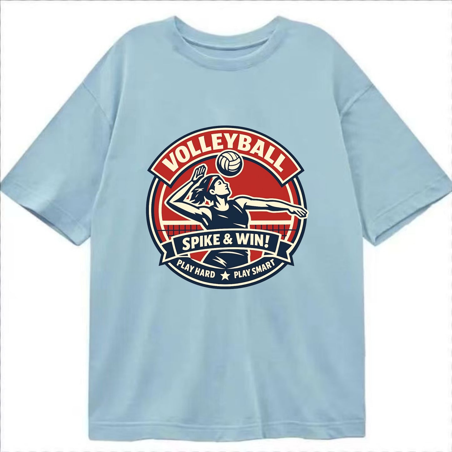 Dynamic Spike Emblem - Classic T-shirt - Light Blue