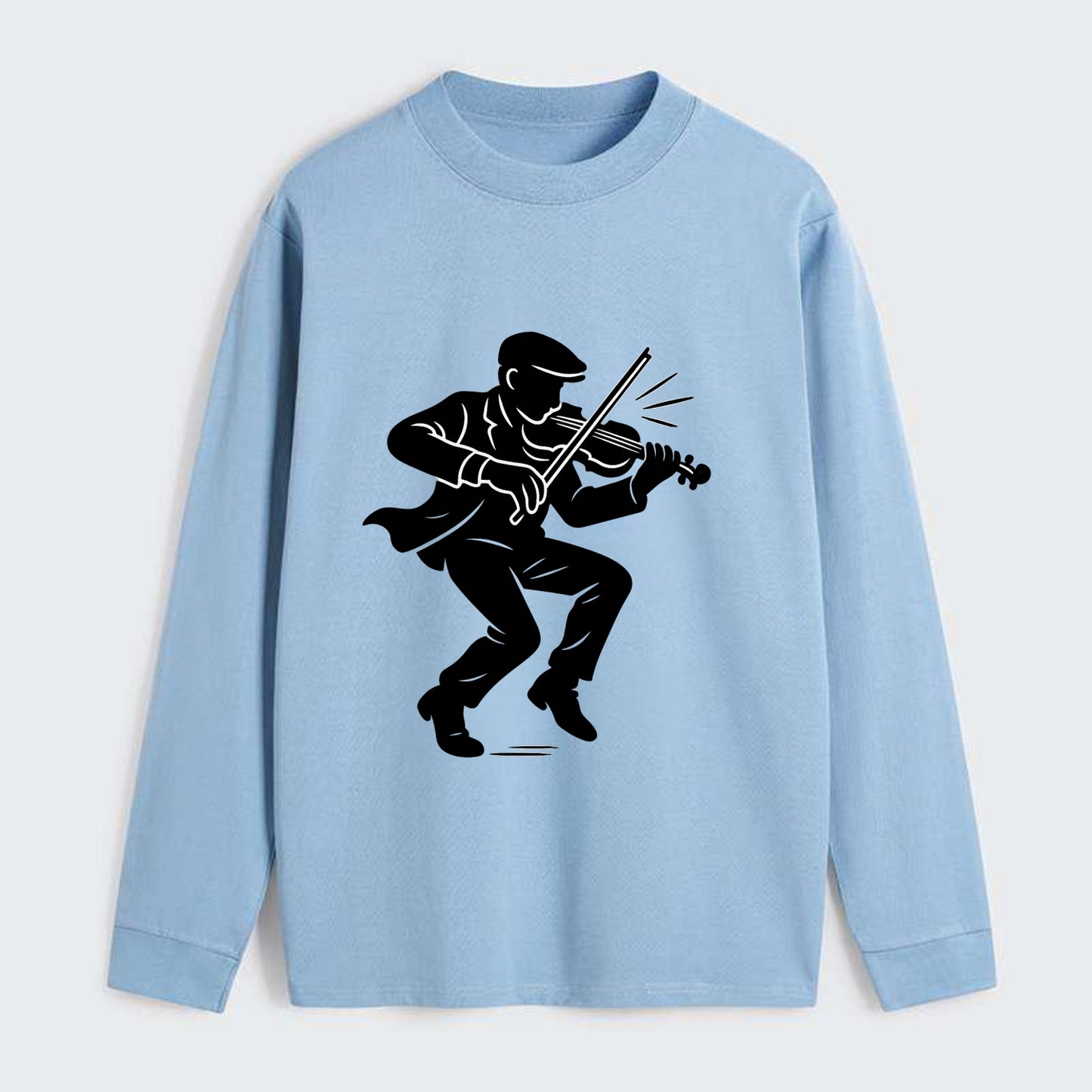Irish folk musician traditional jig - Classic Long Sleeve Shirt - Light Blue
