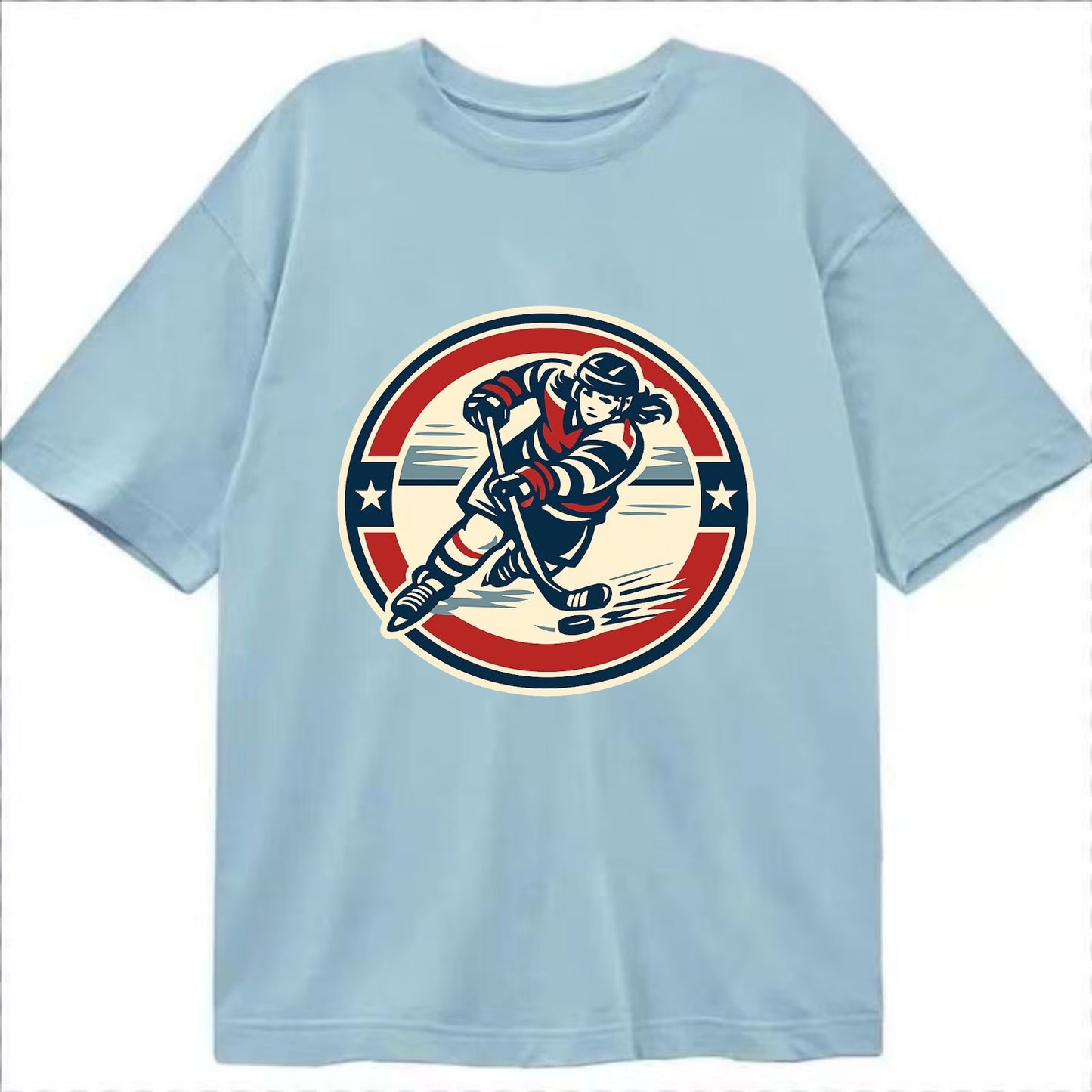 Fierce Ice Queen Emblem - Classic T-shirt - Light Blue