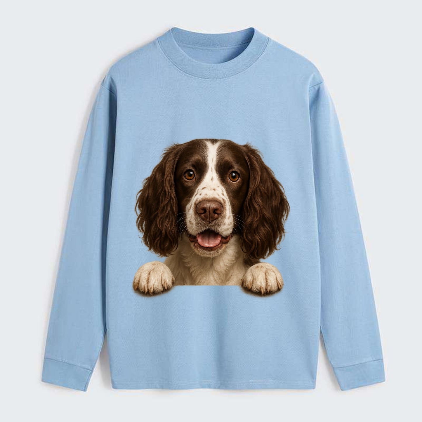 English Springer Spaniel - Classic Long - Classic Long Sleeve Shirt - Light Blue