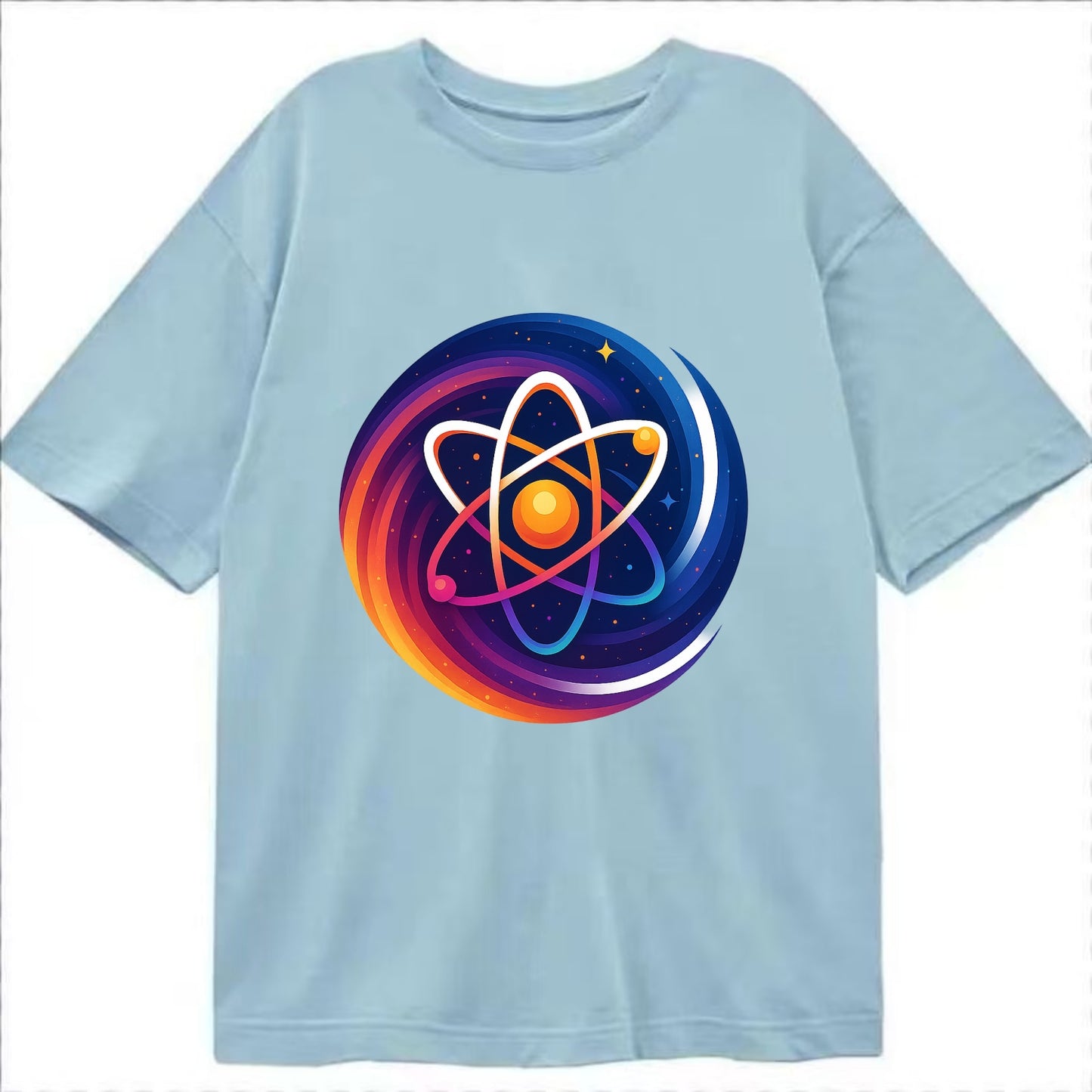 Micro Macro - Atom structure expanding i - Classic T-shirt - Light Blue