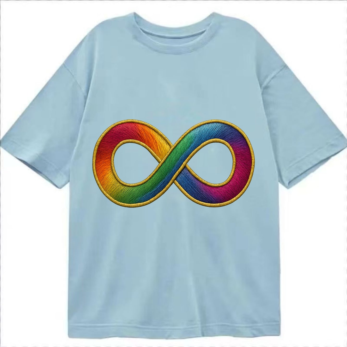 Infinity Symbol - Classic T-shirt - Light Blue