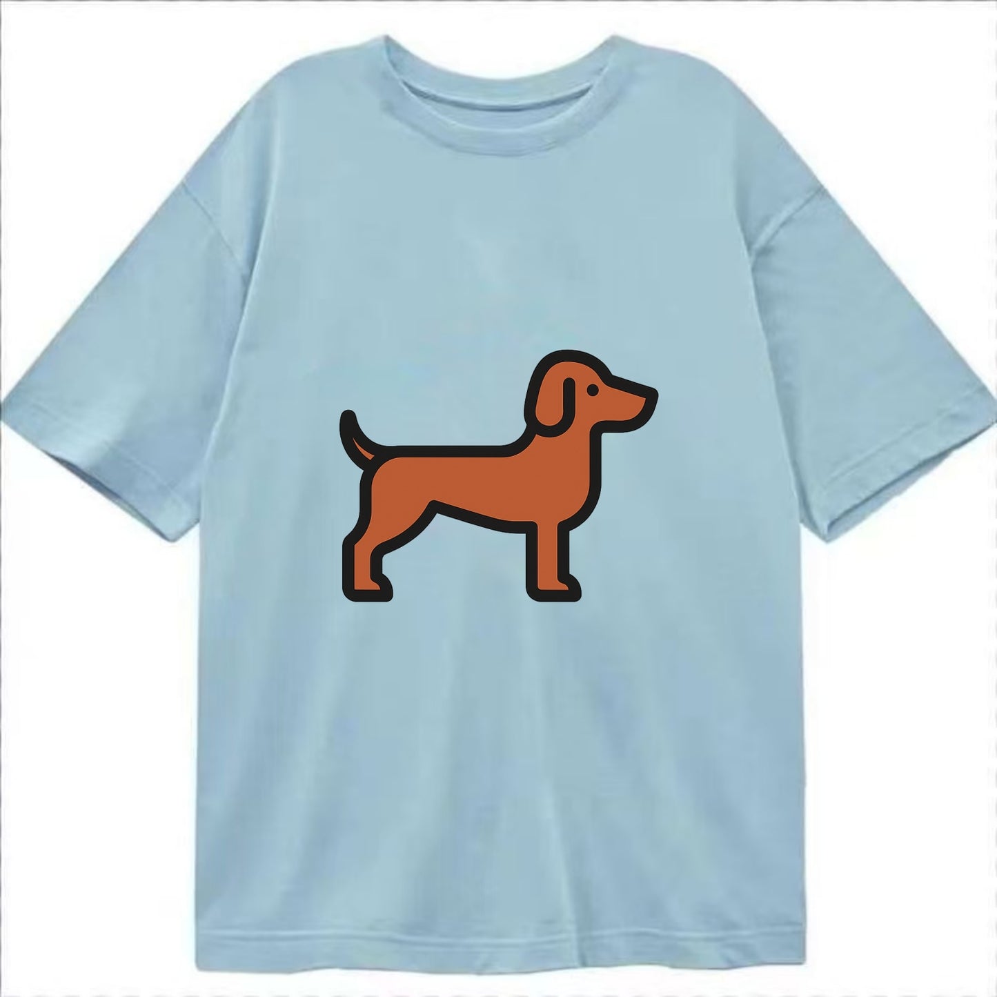 Vizsla - Rust colored flat side profile - Classic T-shirt - Light Blue
