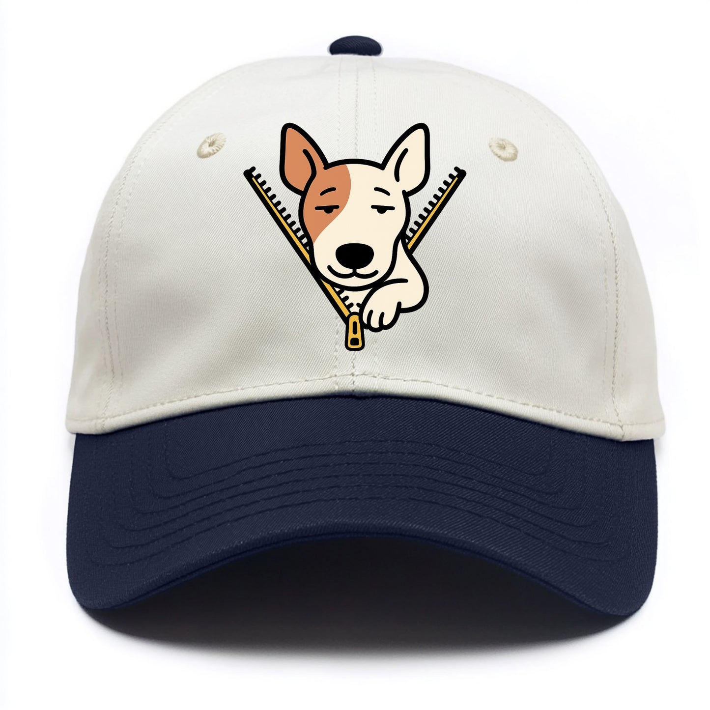 Bull Terrier - Two Tone Cap - Navy