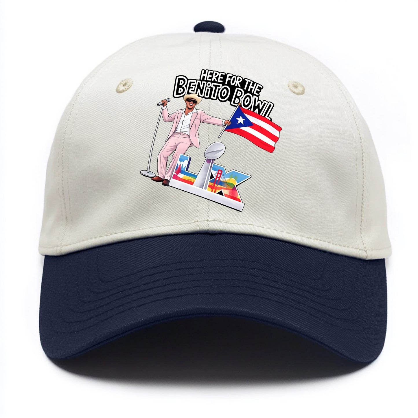 Here For The Bento Bowl - Two Tone Cap - Navy