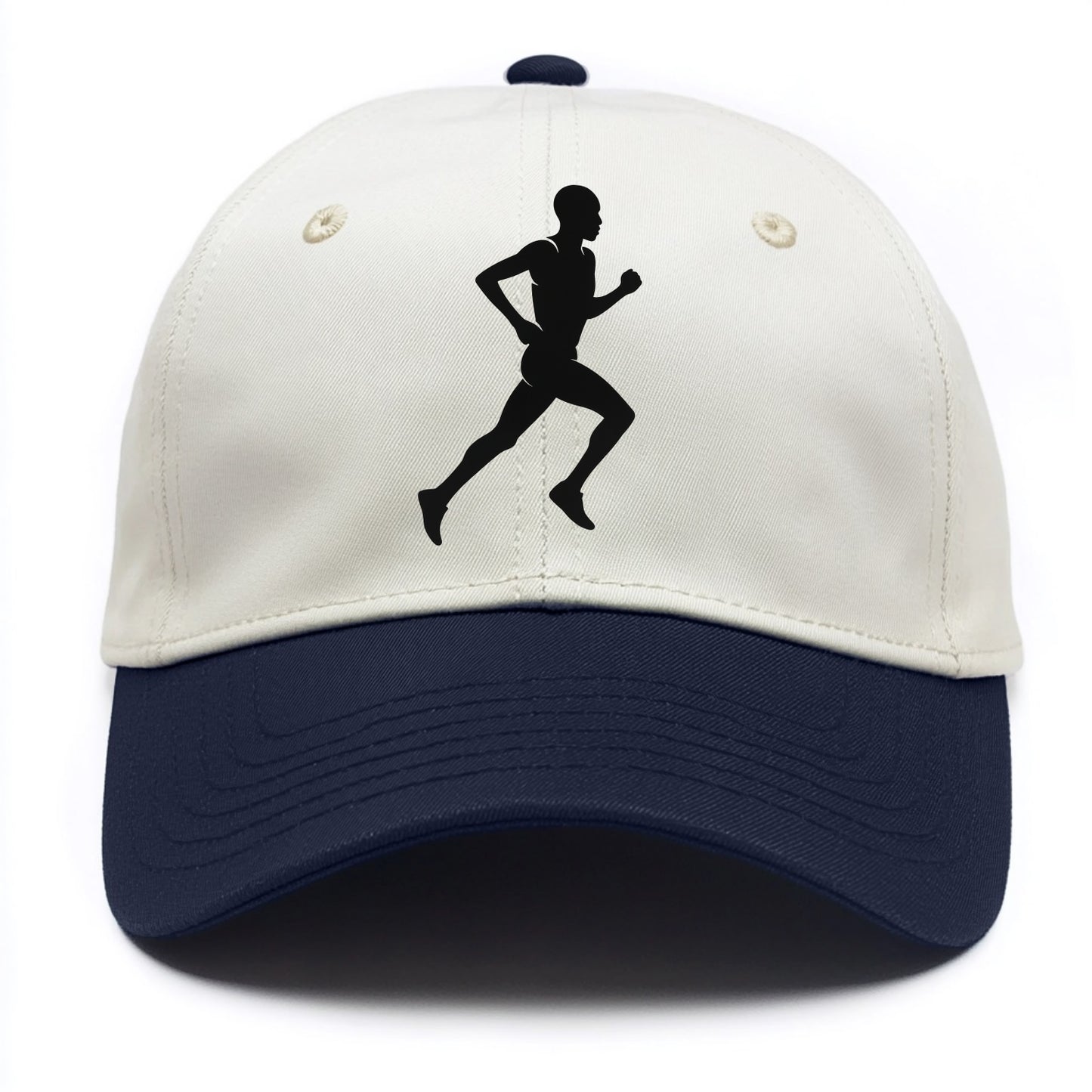 Kenyan distance runner stride - Two Tone Cap - Navy