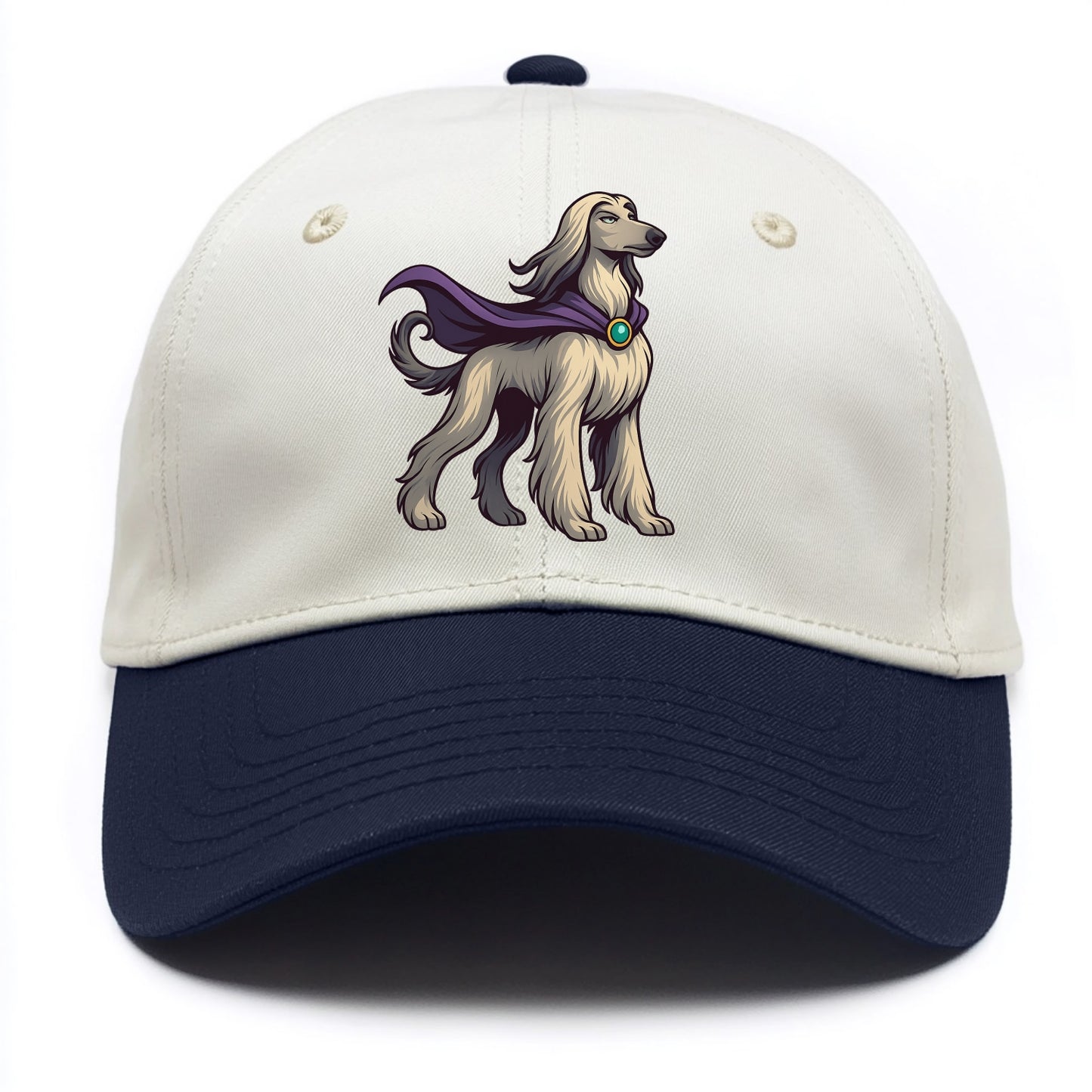 Afghan Hound Mystic Hero - Two Tone Cap - Navy