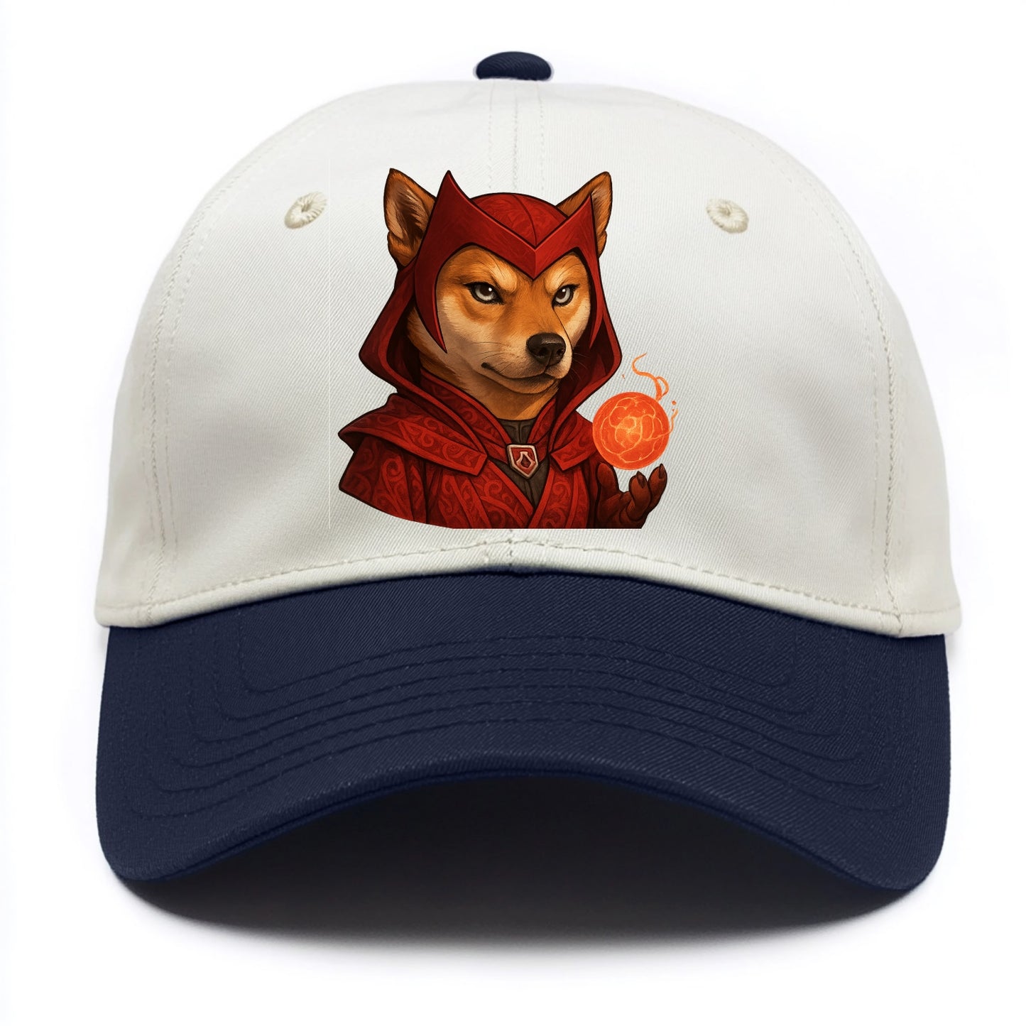 Shiba Inu Scarlet Witch - Two Tone Cap - Navy