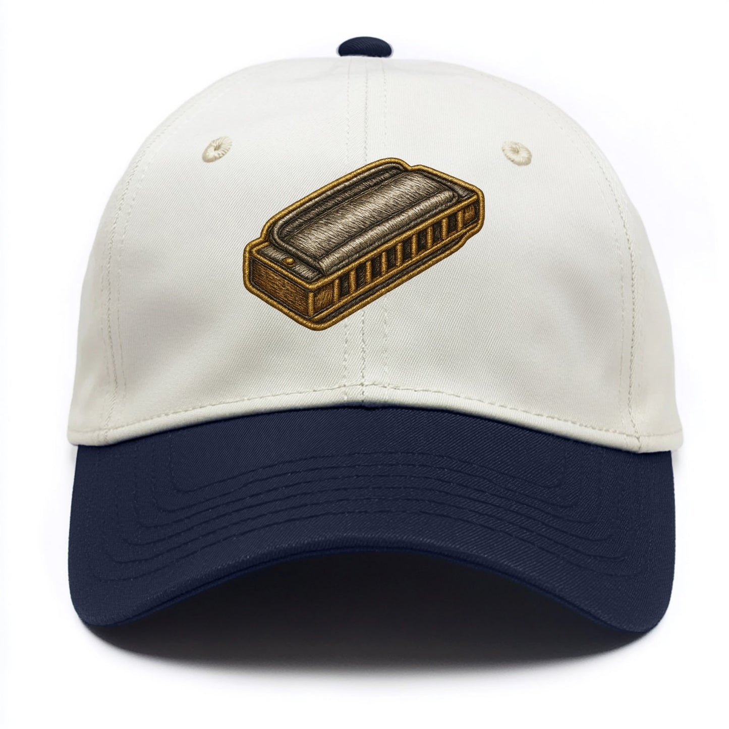Harmonica - Two Tone Cap - Navy