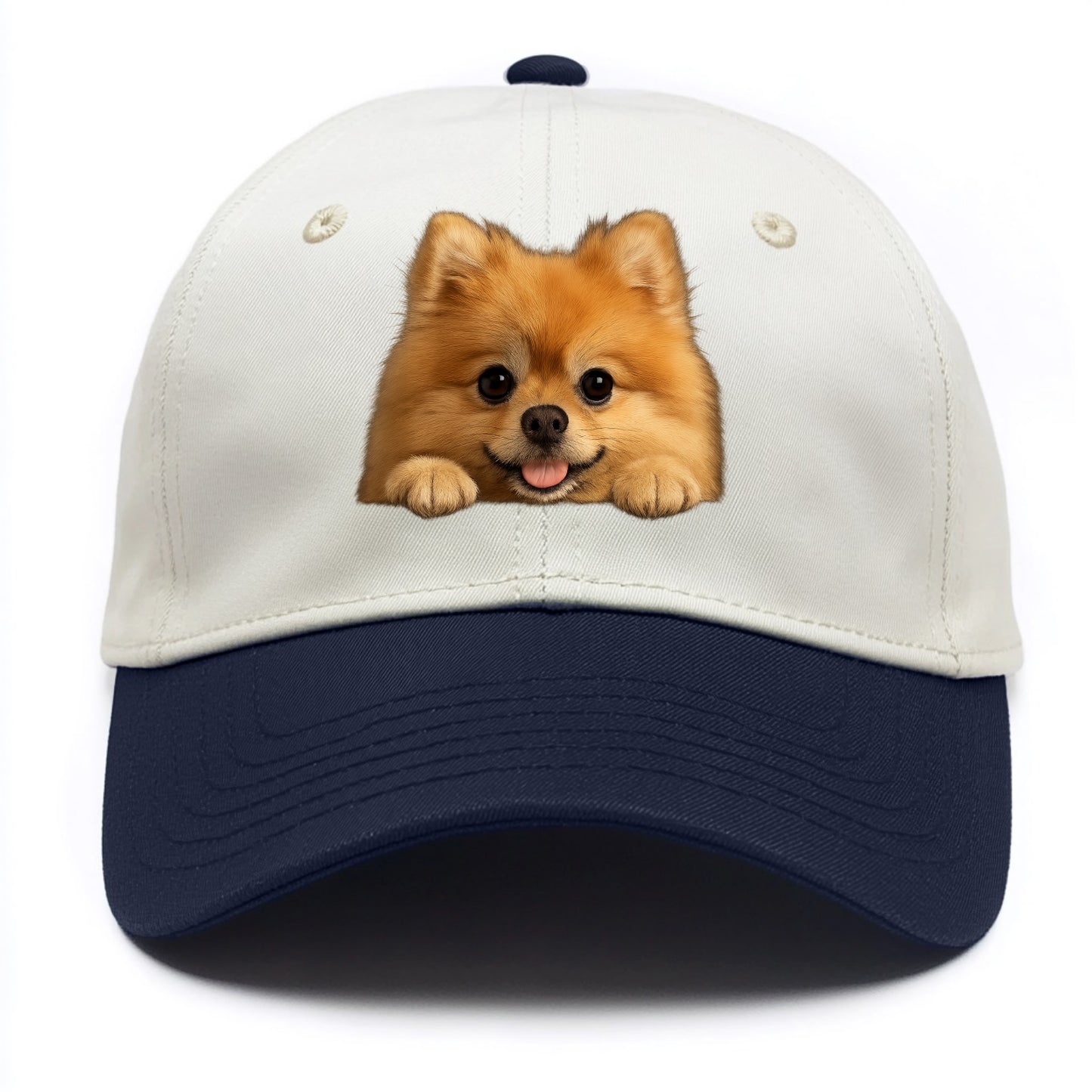 Pomeranian - Two Tone Cap - Navy
