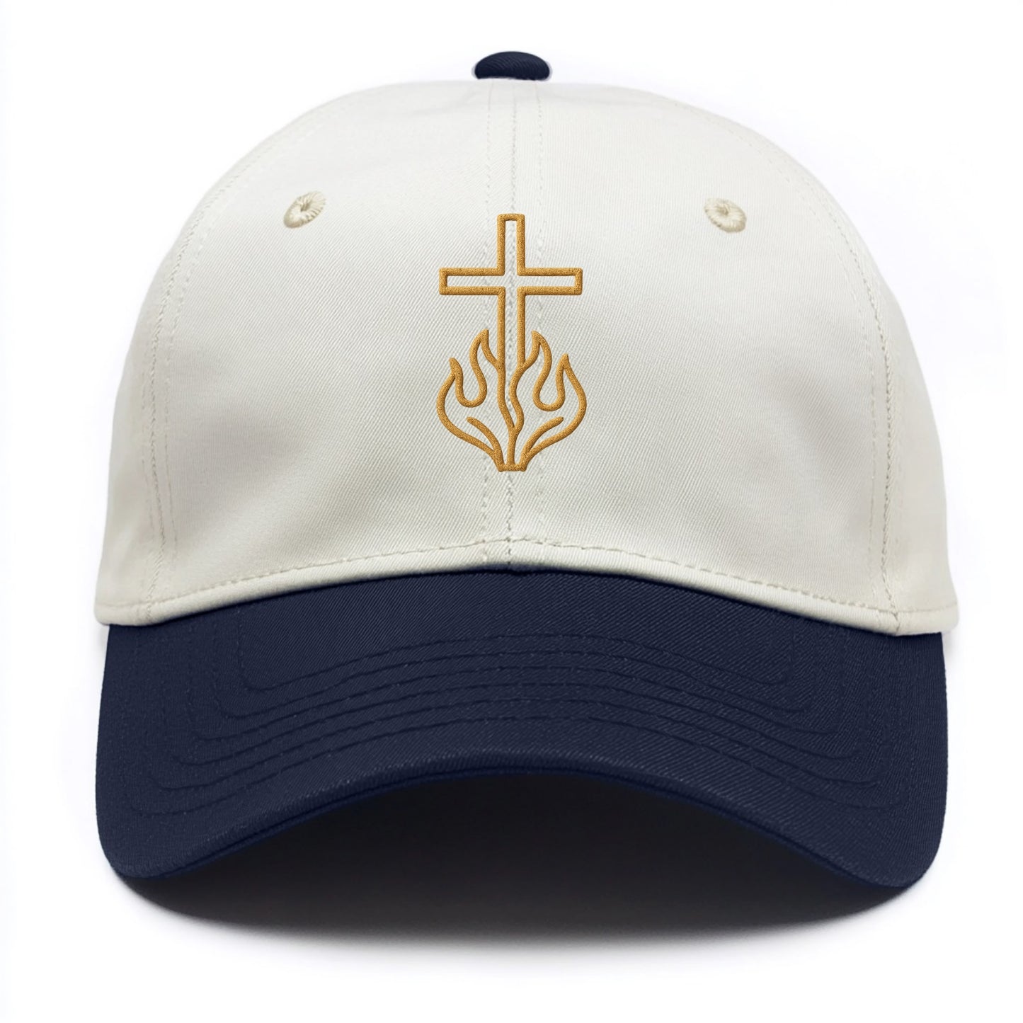 Burning Bush Cross - Two Tone Cap - Navy