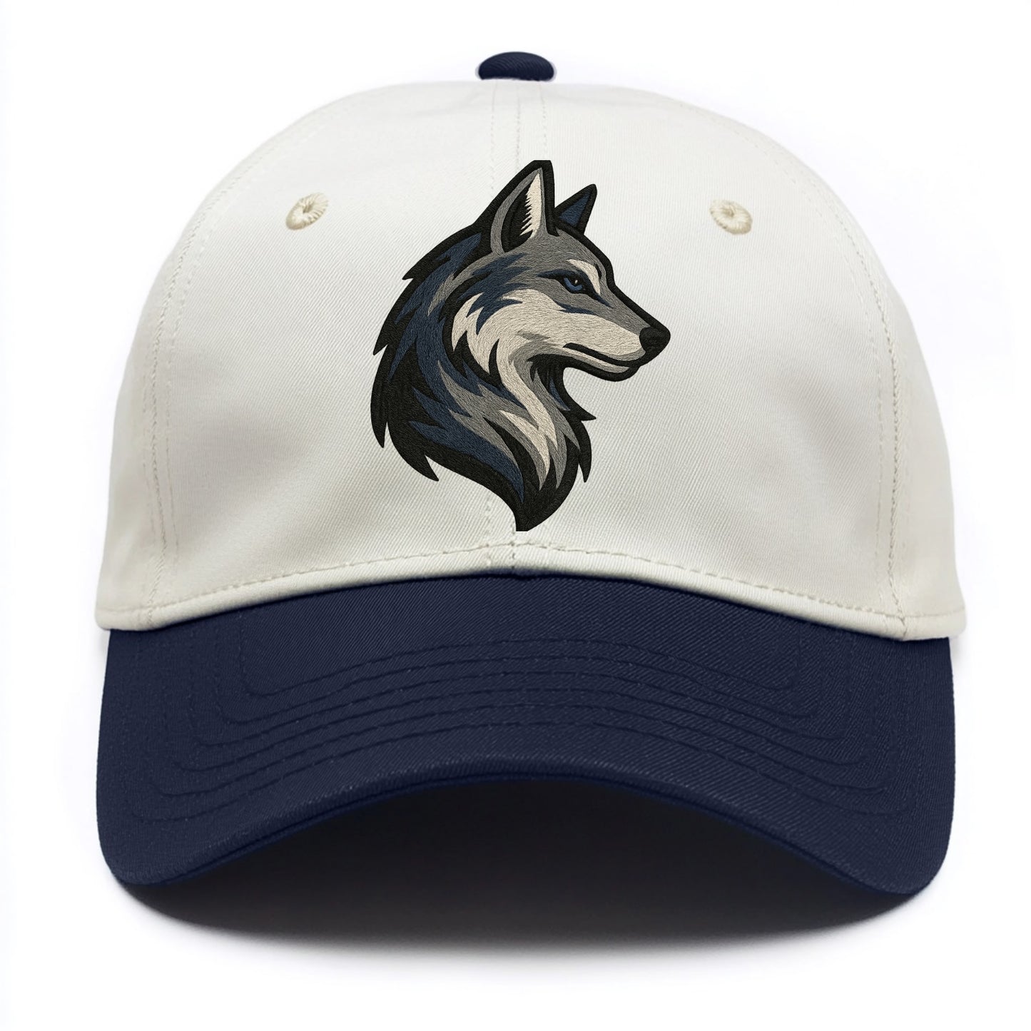 Lone Wolf Wanderer - Two Tone Cap - Navy
