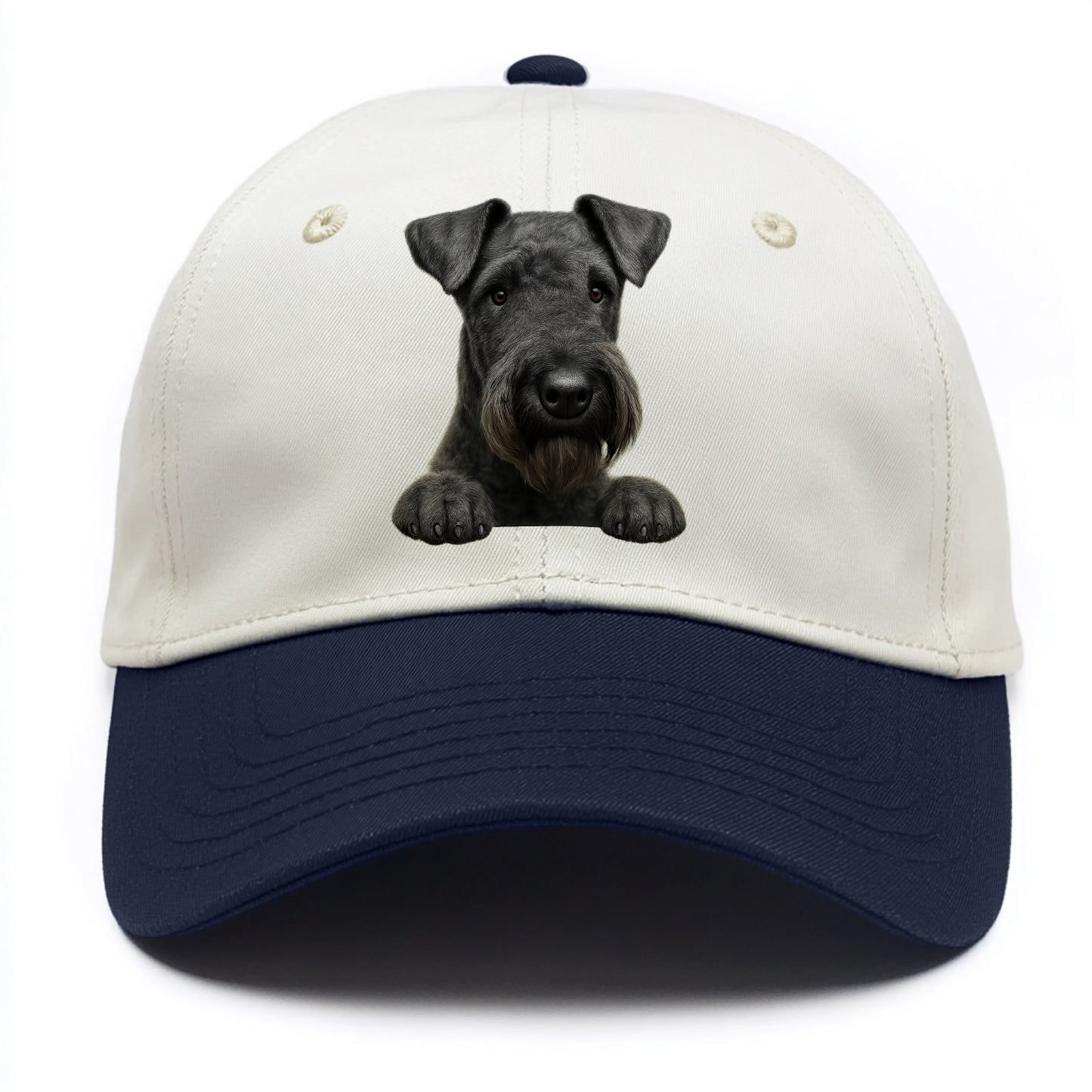 Kerry Blue Terrier - Two Tone Cap - Navy