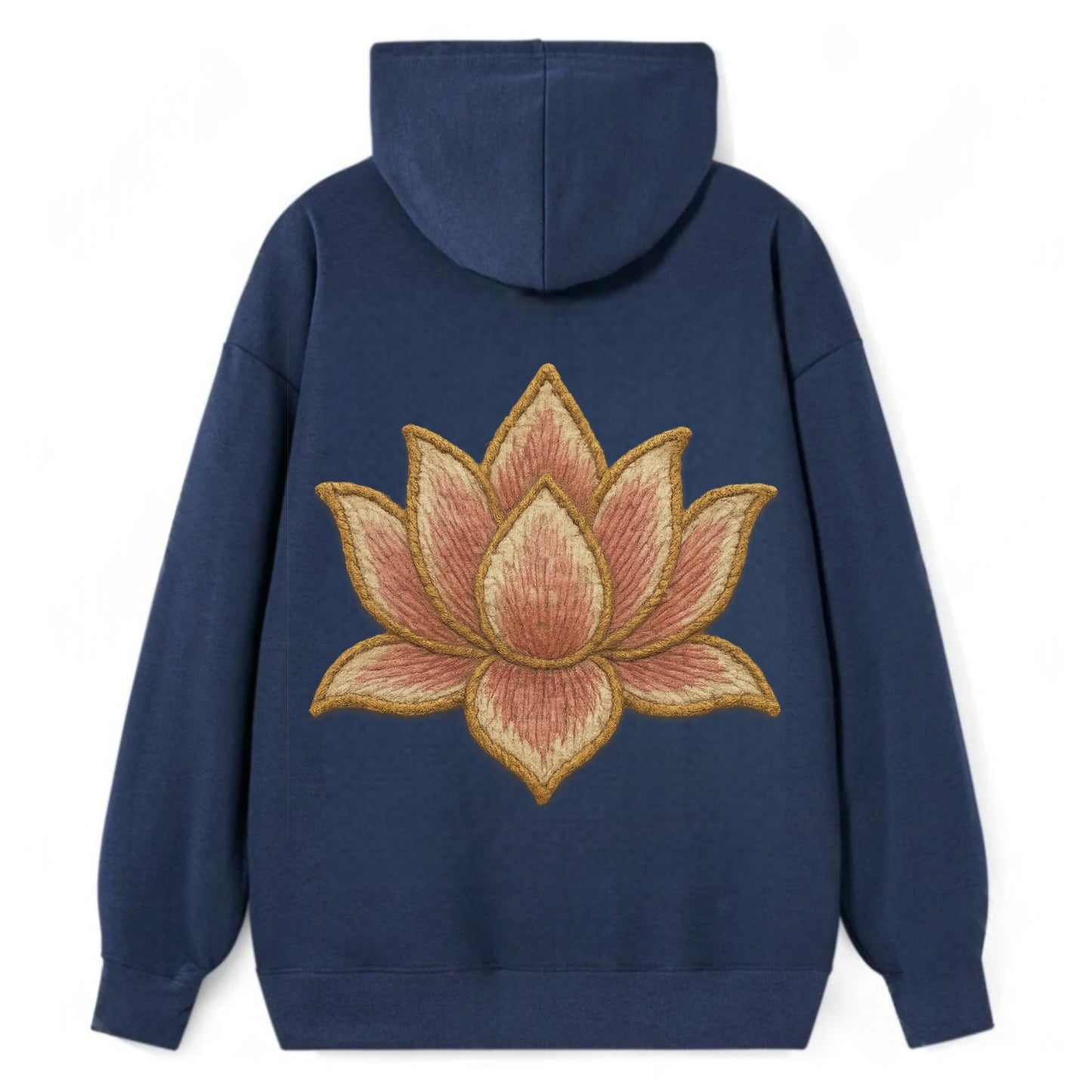 Lotus Flower - Classic Pullover Hoodie - Navy