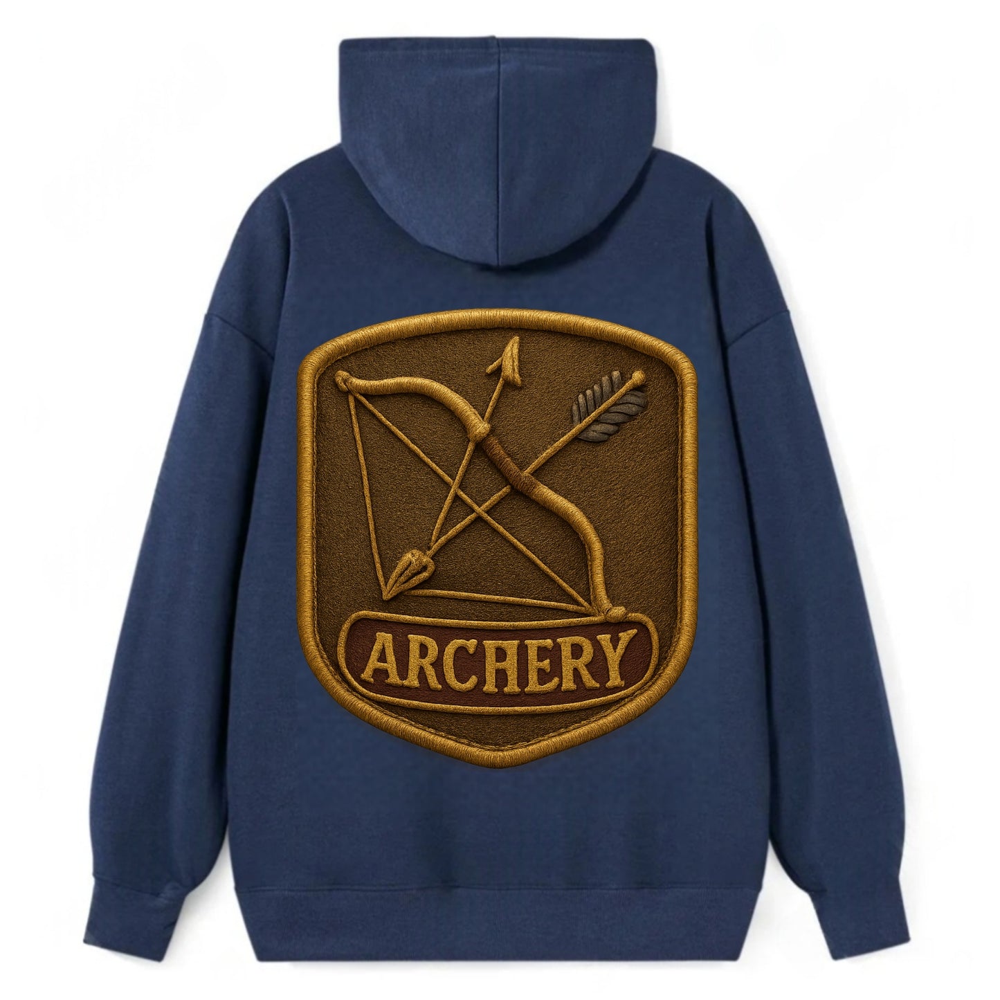 Bow and arrow crossed - archery enthusiast - Classic Pullover Hoodie - Navy