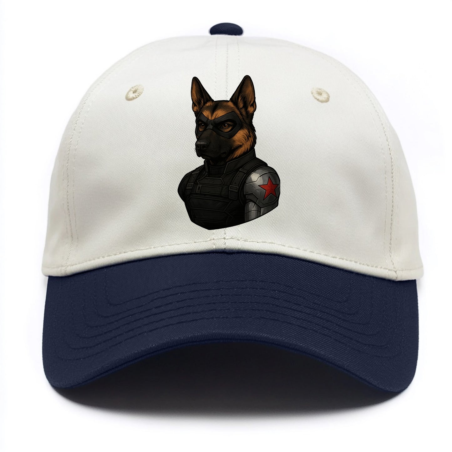 German Shepherd Winter Soldier - Two Tone Cap - Navy