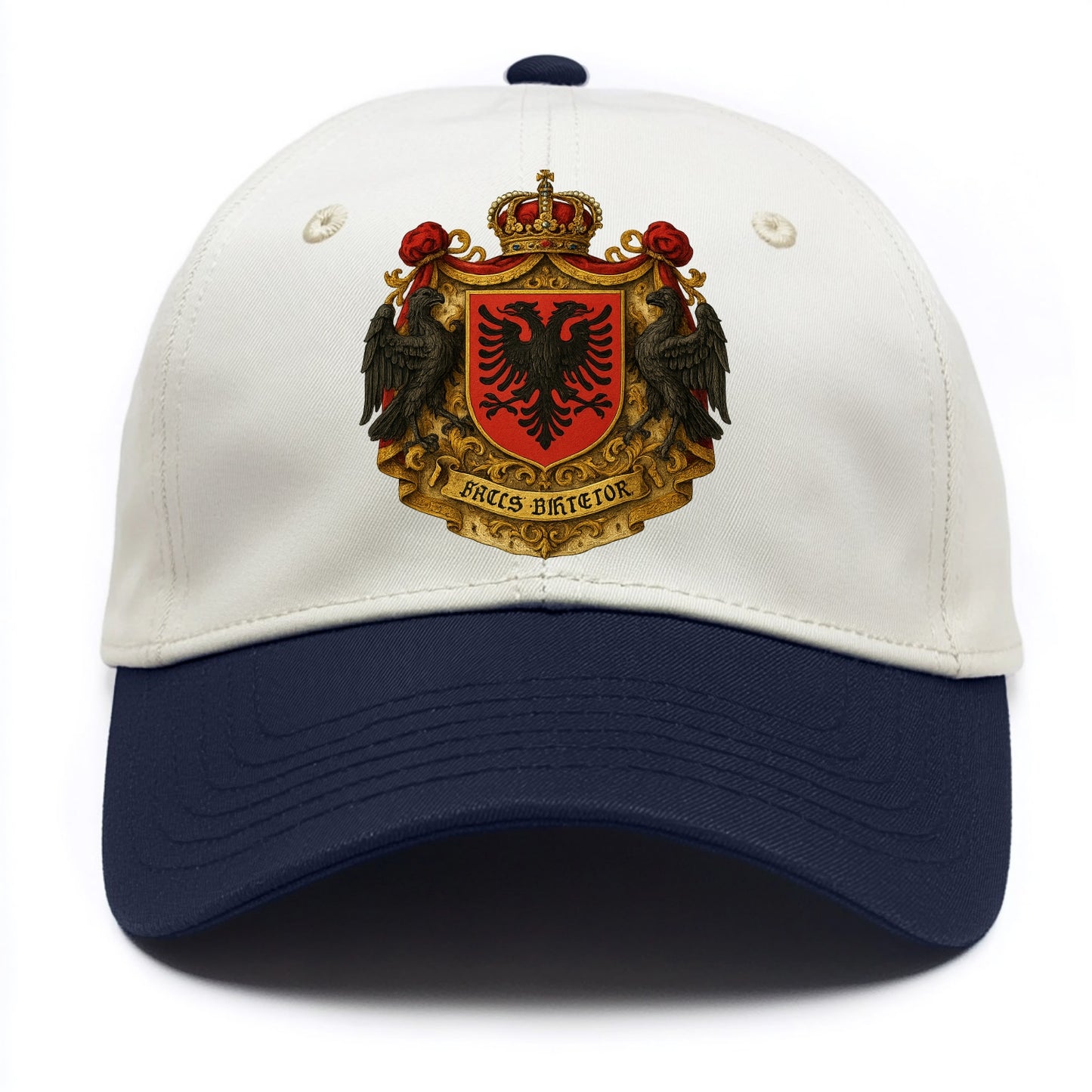 Albania Double Eagle Emblem - Two Tone Cap - Navy
