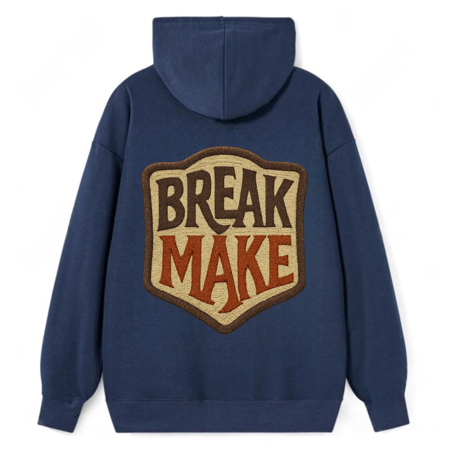 BREAK;MAKE THE RULES Rebel Red Snapback - Classic Pullover Hoodie - Navy