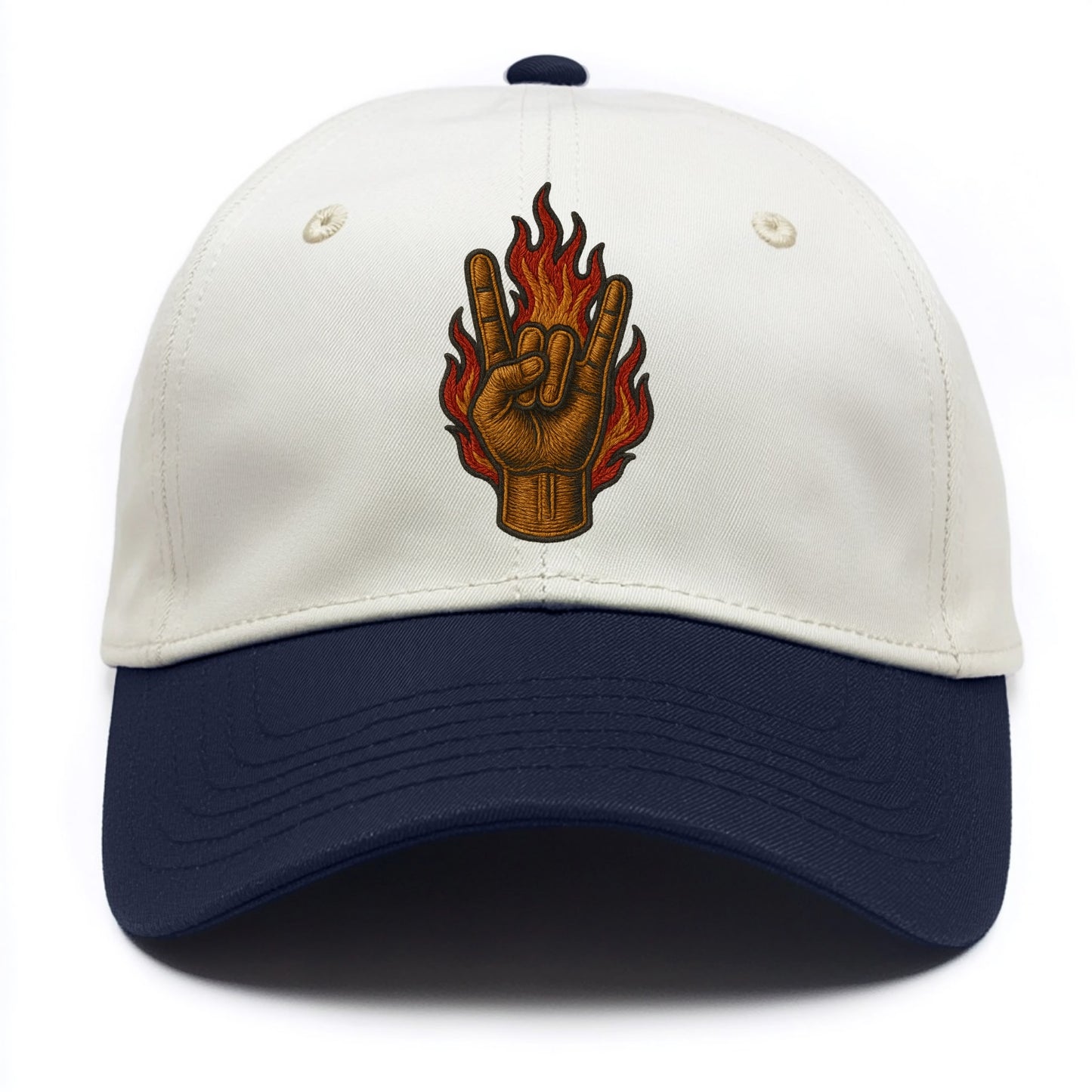 Devil Horns - Two Tone Cap - Navy