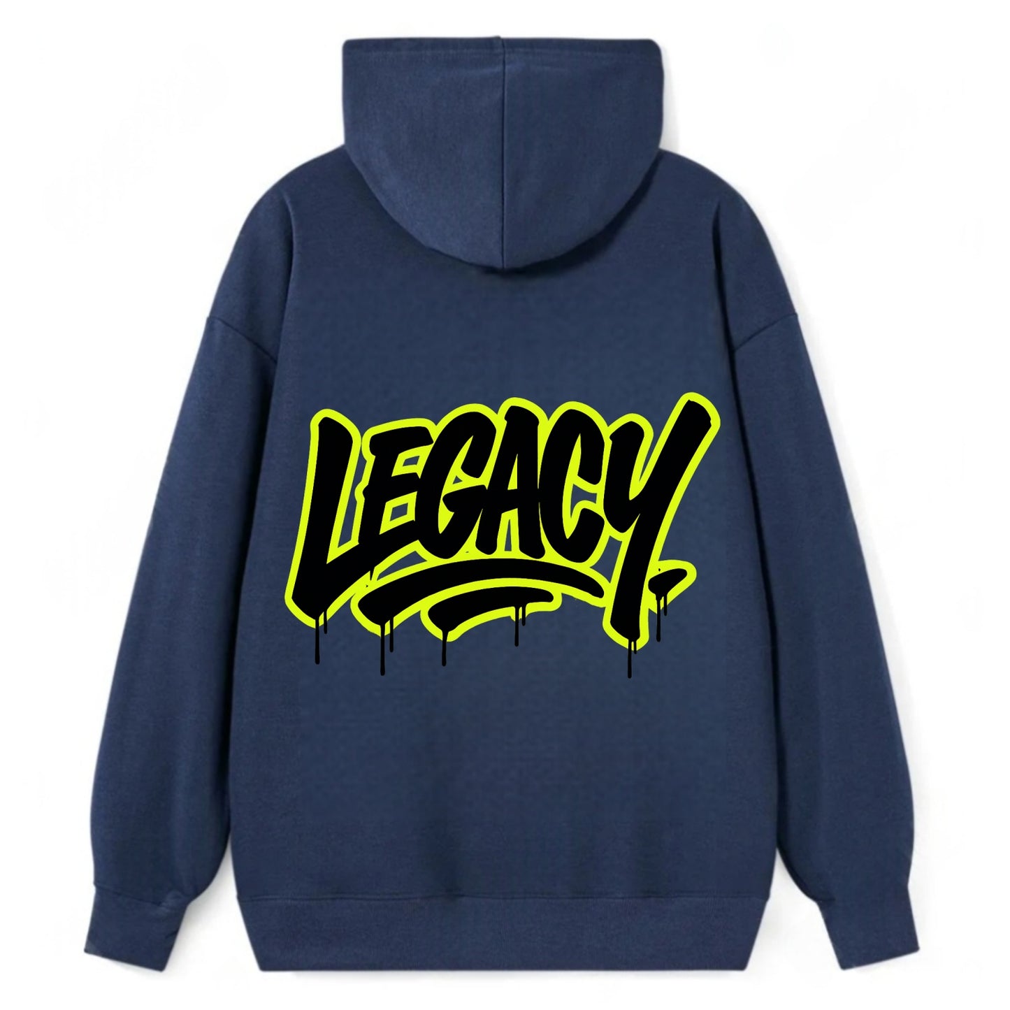 Bold typography design - "LEGACY" - what you leave behind, lasting impact - Classic Pullover Hoodie - Navy