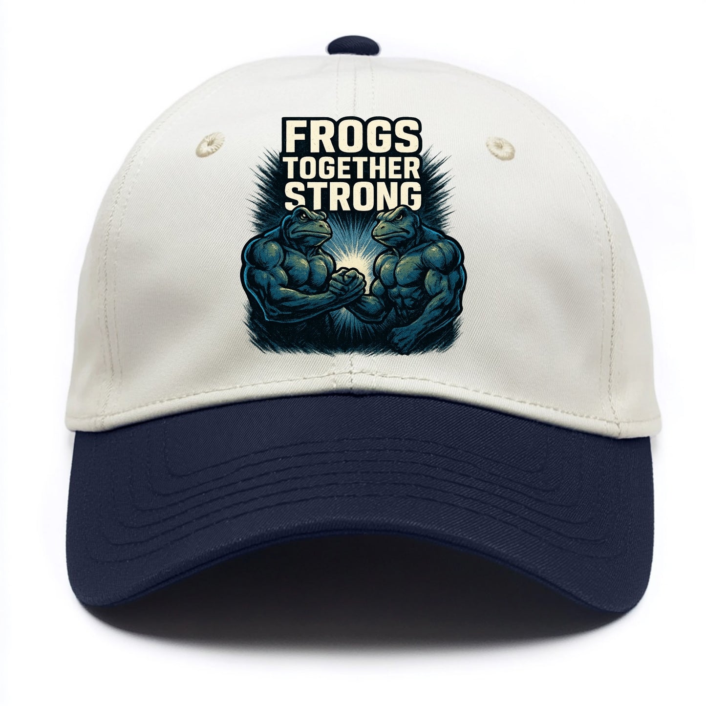 Frogs Together Strong 4 - Two Tone Cap - Navy