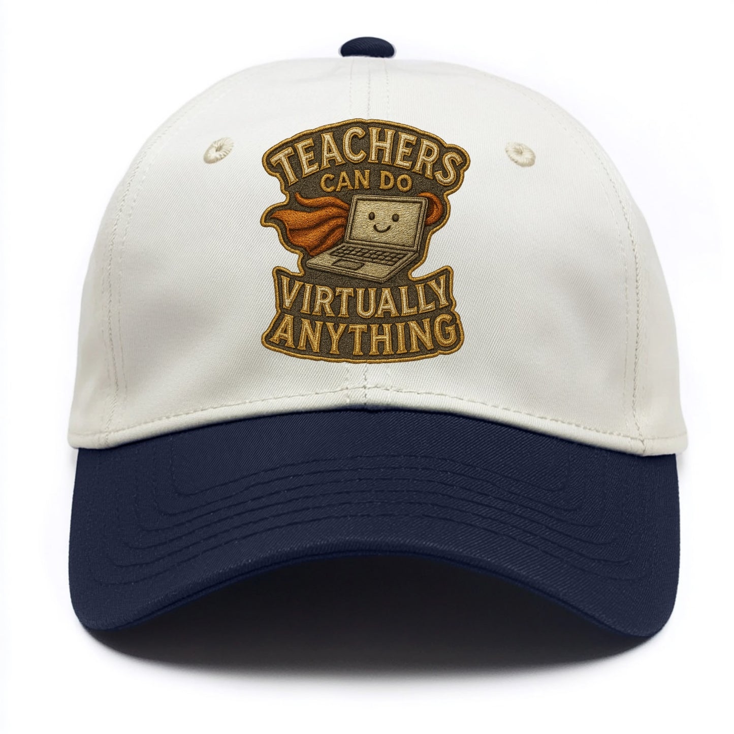 Teachers Can Do Virtually Anything - Two Tone Cap - Navy