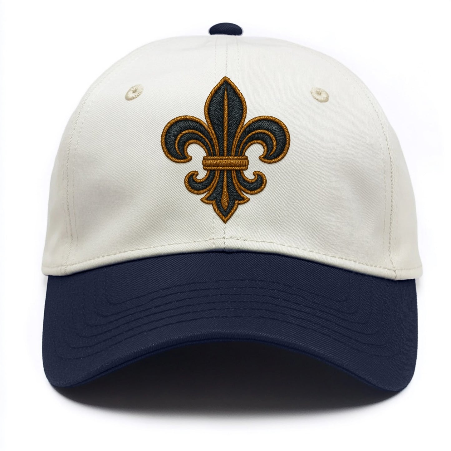 Fleur de Lis - Two Tone Cap - Navy