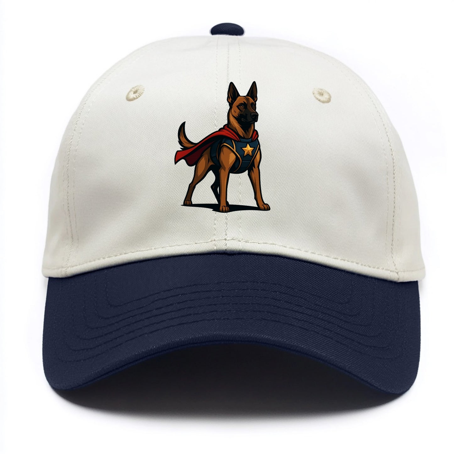 Belgian Malinois Guardian Hero - Two Tone Cap - Navy