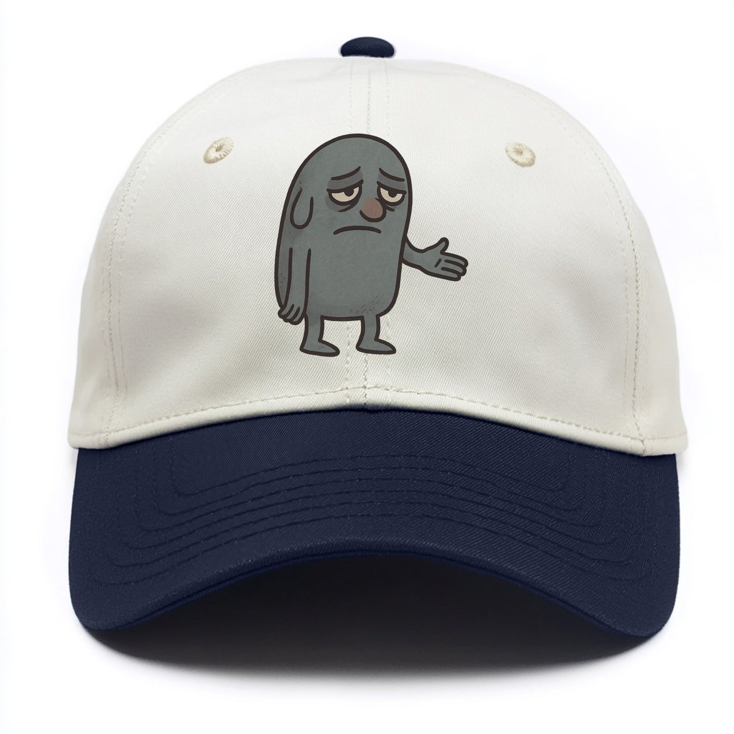 FOLLOWERS ARE GHOSTS | Transparent crowd following nobody - Two Tone Cap - Navy