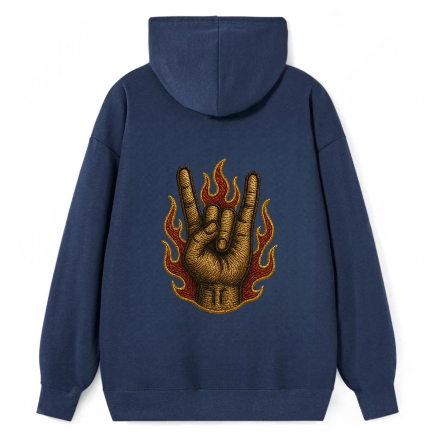 Devil Horns - Classic Pullover Hoodie - Navy