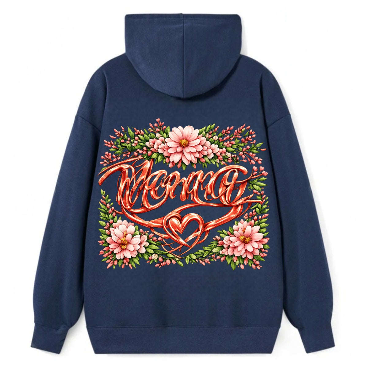 Mama Script - Classic Pullover Hoodie - Navy