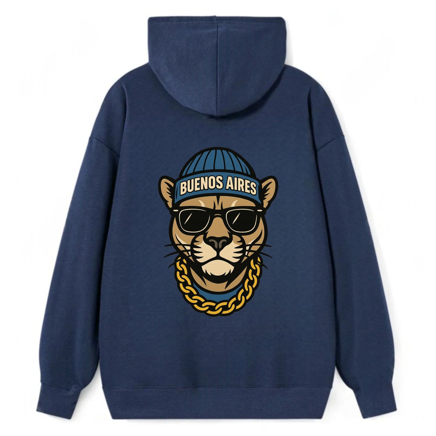 Buenos Aires Puma - Classic Pullover Hoodie - Navy